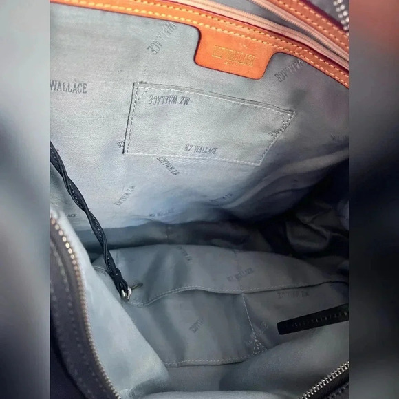 MZ Wallace Triple Zip Kate Bedford Shoulder Navy Shoulder Bag - Picture 3 of 4